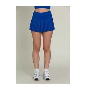 Gold Hinge Blue Tennis Skirt